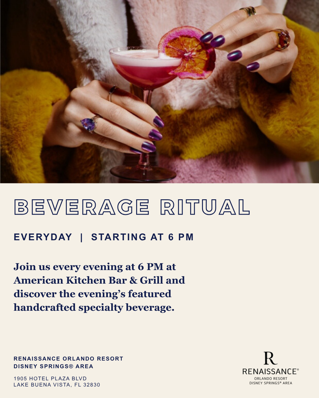 Bevrage Rituals Beverage Ritual | Renaissance Orlando Resort & Spa at Disney Springs